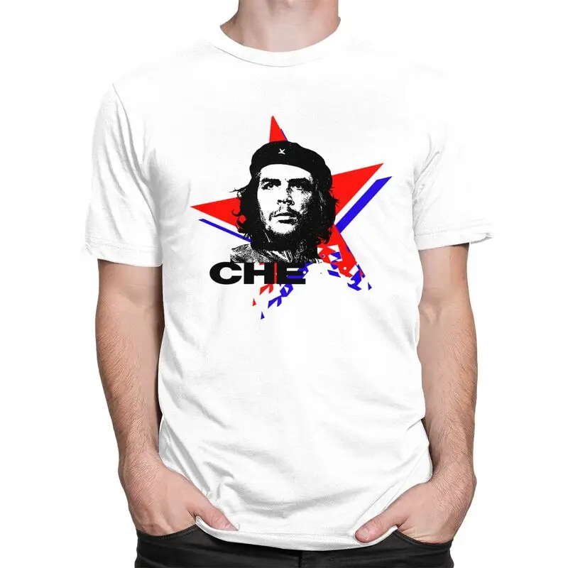 Custom Male Ernesto Che Guevara Hero T Shirts Short Sleeves Cotton T-shirt Leisure Cuba Cuban Revolution Tee Slim Fit Clothing