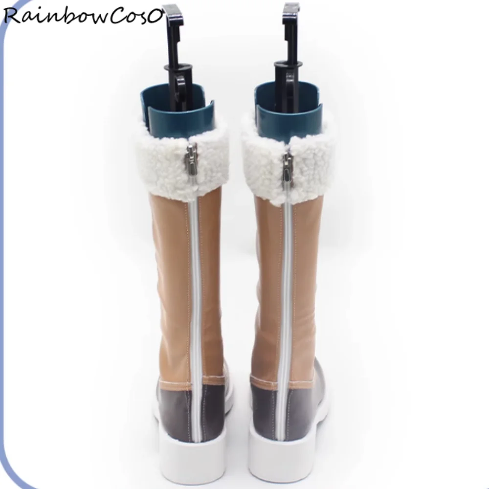 Shima Rin Laid Back Camp Cosplay Schoenen Laarzen Spel Anime Party Halloween RainbowCos0 W5282