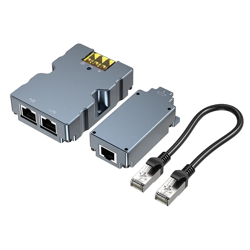 A11M-For Starlink High Performance 320W Gigabit Poe Injector DC48V Dish To RJ45 Adapter Combo Kit For Starlink Flat