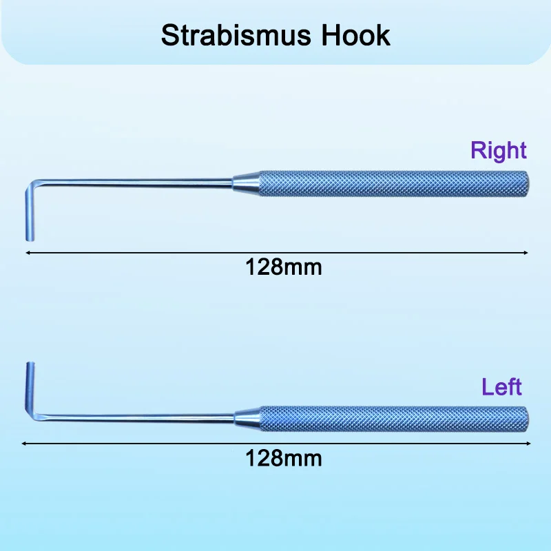 

Strabismus Hook Ophthalmic Hook with a Groove Round Handle Ophthalmic Eyelid Surgical Tool