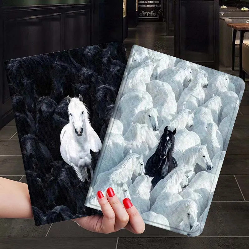 

Cartoon Creative Horse Art Gift For Xiaoxin Lenovo Tab P12 Extreme Legion Y900 Idea Pro GT 12.1 2025 Foldable Tablet Case