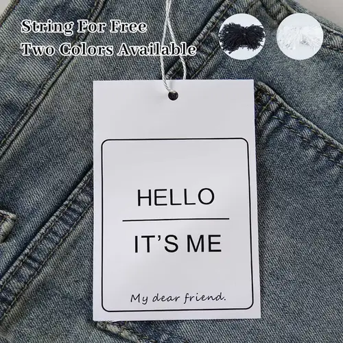 Custom 50-300PCS 2x3.5Inch Paper Hang Tag with Strings, Personalized Kraft Gift Jewelry Clothing Price Labels, Multipurpose Tags - Image 4
