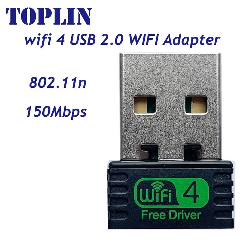 2.4GHz bezprzewodowy karta sieciowa WIFI 4 USB Adapter Free Drive USB Ethernet Adapter wifi odbiornik karta Lan do laptopa stacjonarnego