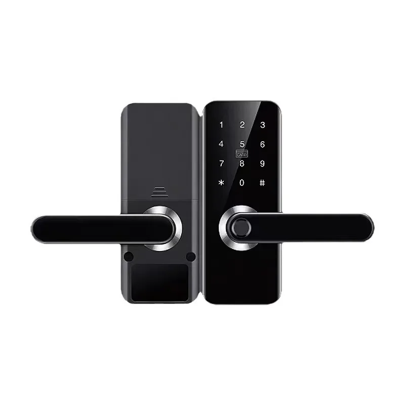 Bed And Breakfast Door Wooden Door Fingerprint Lock TTLock All Lock Tuya Graffiti Wifi Apartment Password Lock