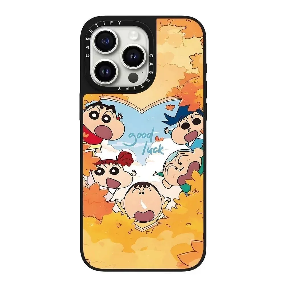 Collaboration Crayon Shin-chan Hello Kitty Apple 16 Pro Max phone case for Apple 17/16/13 cute cartoon view 6