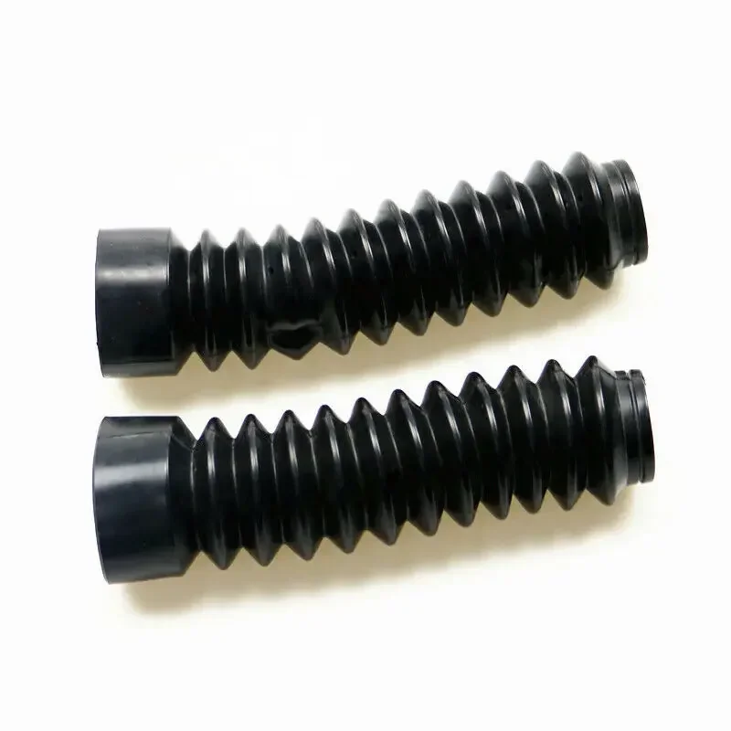 Cubierta negra de la chaqueta antipolvo de goma de la horquilla delantera para Yamaha todoterreno TW225 200