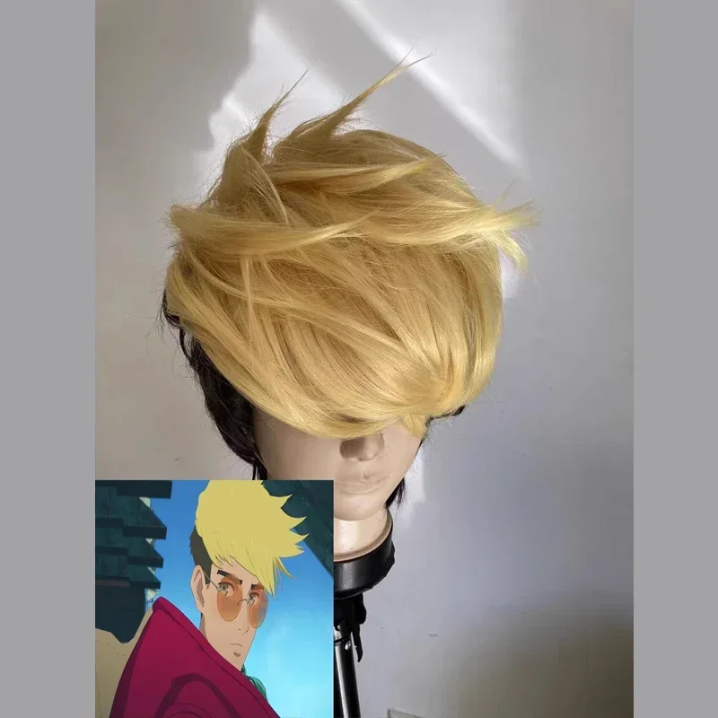 2023 Anime Trigun Vash The Stampede Cosplay Wig Halloween Party Costume For Men