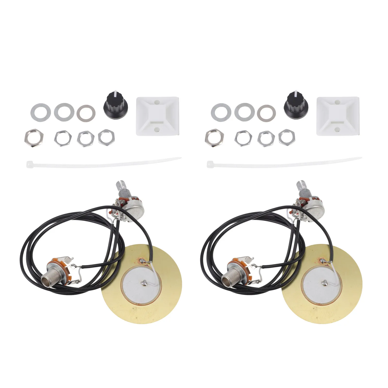 2Set Acoustic Guitar Pickup Kit Piezo Transducer 50Mm Easy Install Stable Signal Perfect for Recording Live Performance Guitar - view 4