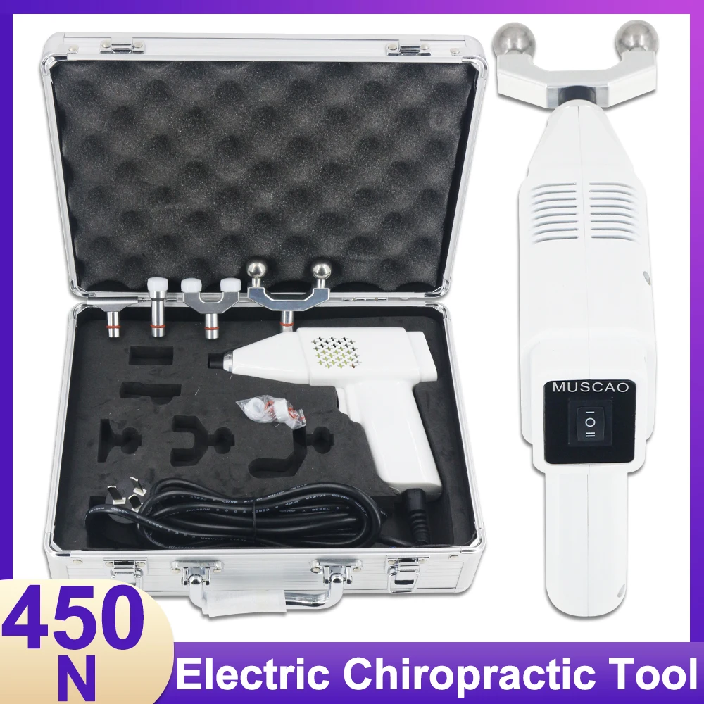 450N Electric Chiropractic Adjusting Tools Lumbar Adjustment Correction Impulse Therapy  Cervical Massager