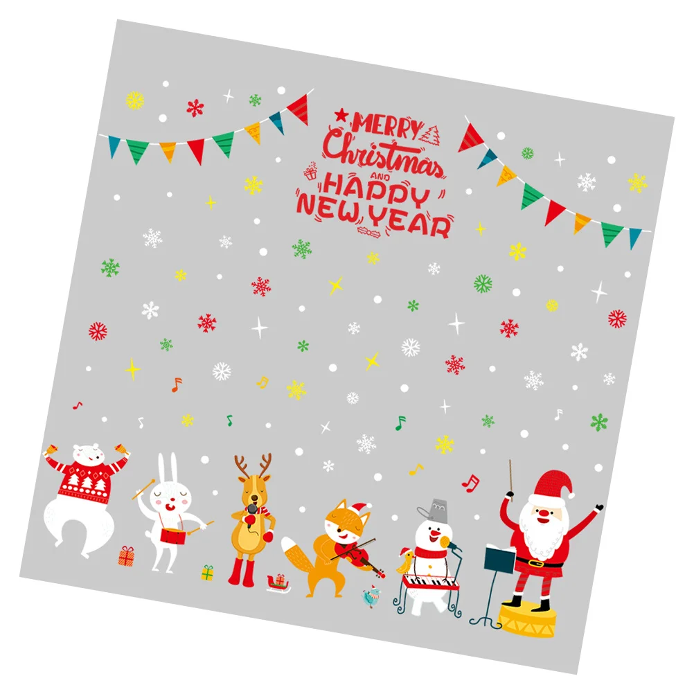 

Removable Christmas Sticker Self-Adhesive Door Decal for Merry Holiday Decorations and Parties Christmas Sticker