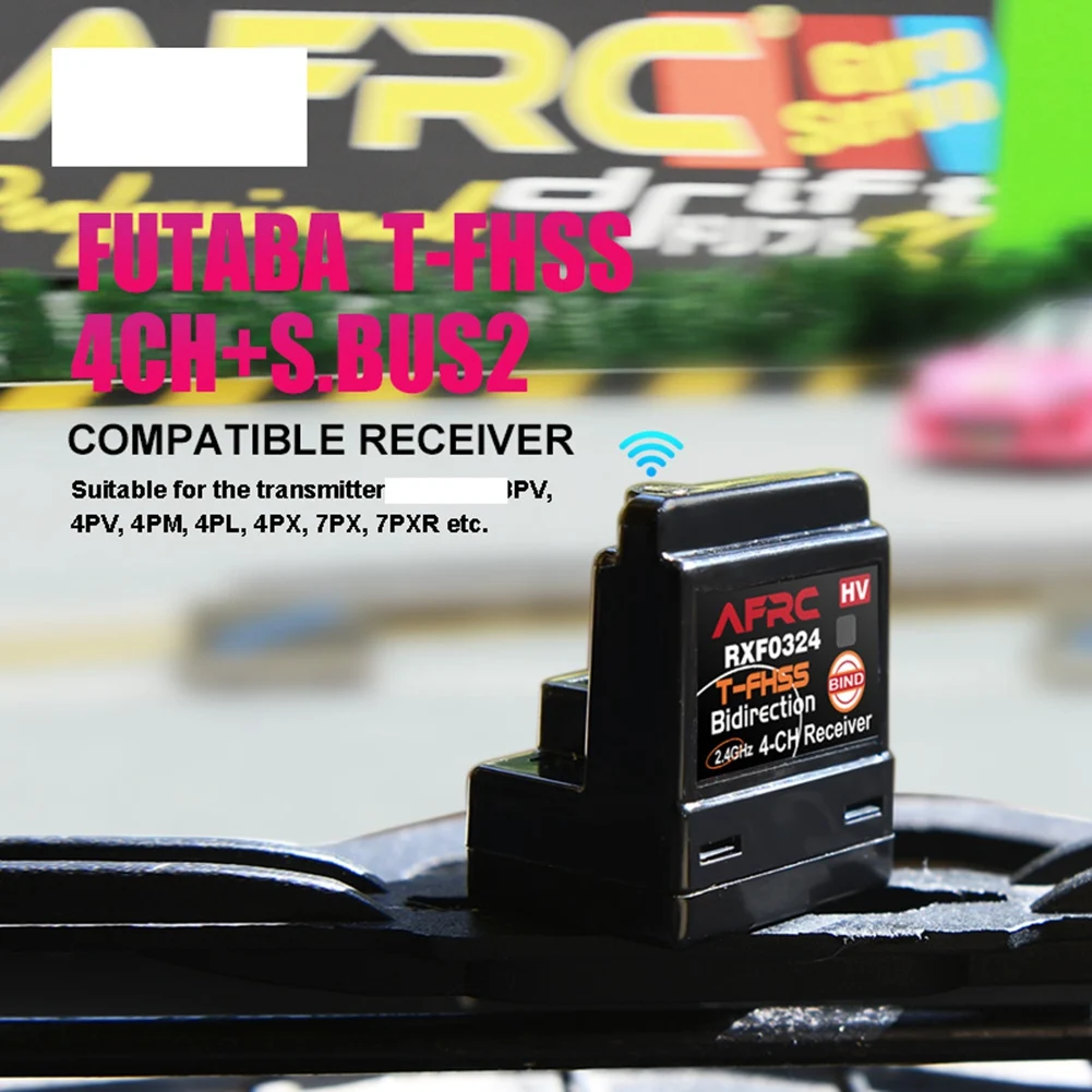 RXF0324 2.4GHz 4CH RC Cars Receiver dla FUTABA T-FHSS S.BUS2 System zdalnego sterowania 10PX 7PXR 7PX 7XC 4PM 4PV 4PLS 4GRS 3PV