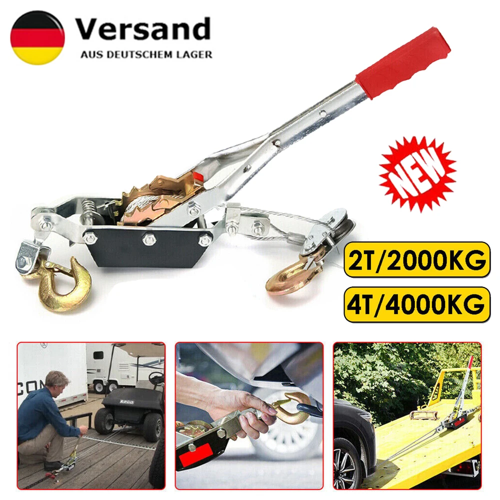 Tirare la corda a cricchetto con cricchetto 4/2T Treno Bottiglia Tirare la corda a mano Verricello Tirare la corda a mano