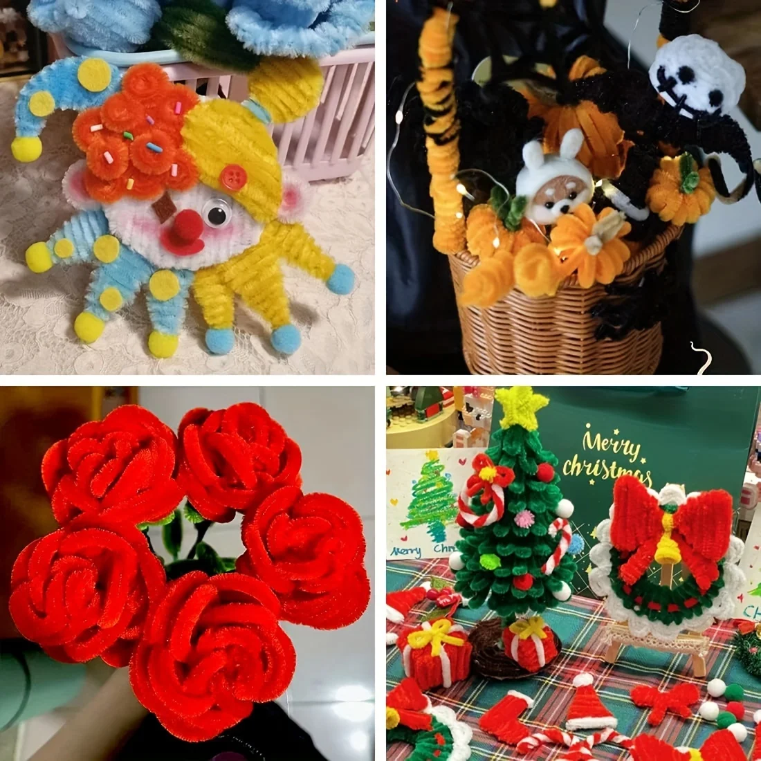 100 قطعة من منظفات الأنابيب باللون الأخضر الداكن، منظفات الأنابيب للحرف اليدوية، مصنوعات تنظيف الأنابيب، سيقان الشنيل لمستلزمات الفنون اليدوية للأطفال #4