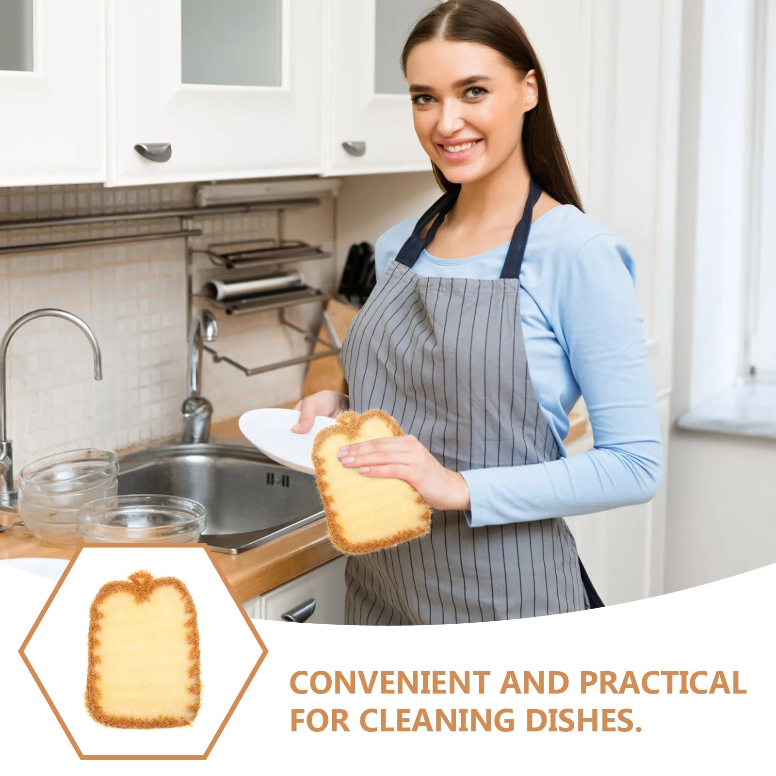 5Pcs Oil-Repellent Dish Towels Polyester Kitchen Dishcloths Multifunctional Scrubbing Towels for Dishes Countertops Bathroom