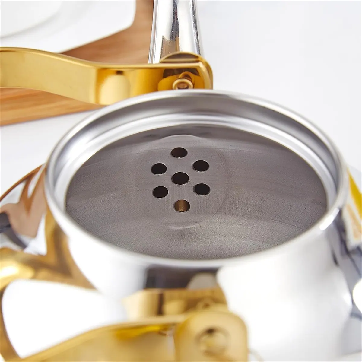 

Чайник из нержавеющей стали с заварником, чайник для плиты в минималистском стиле, 2,0 л