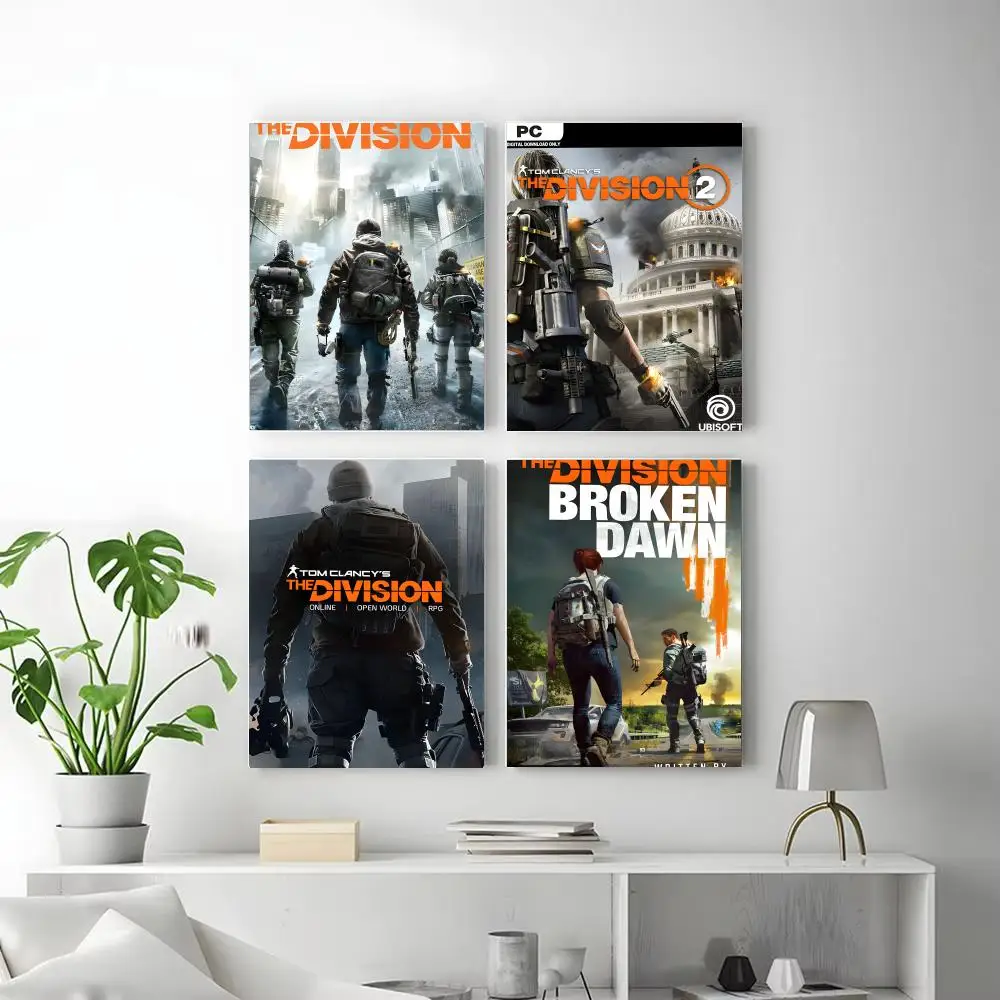 Tactical Game T-Tom Clancys The Division Poster  Iconic Poster Wall Art Print Poster Decorative Mural Home Decor Gift Unframed view 2