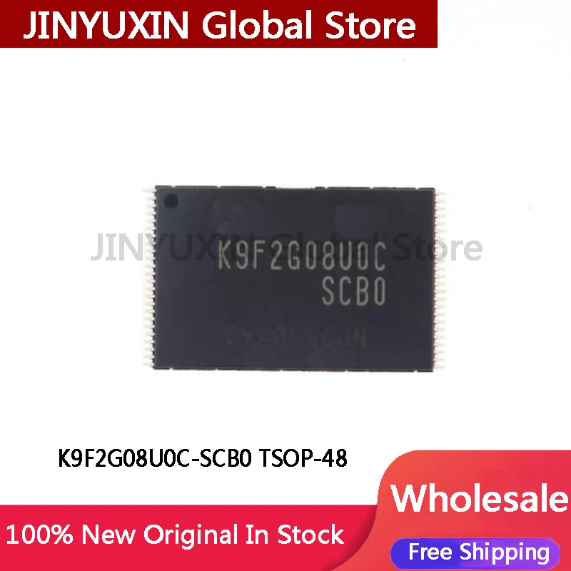 2-5Pcs K9F2G08U0C K9F2G08U0C-SCB0 K9F2G08UOC-SCBO TSOP-48 IC Chip