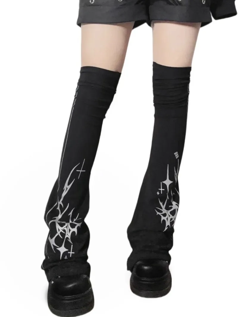 New Japanese Style Subculture Soft Girls Leg Warmers Millennium Harajuku Dark Pile Elephant Long Tube Legs Knee Socks For Women