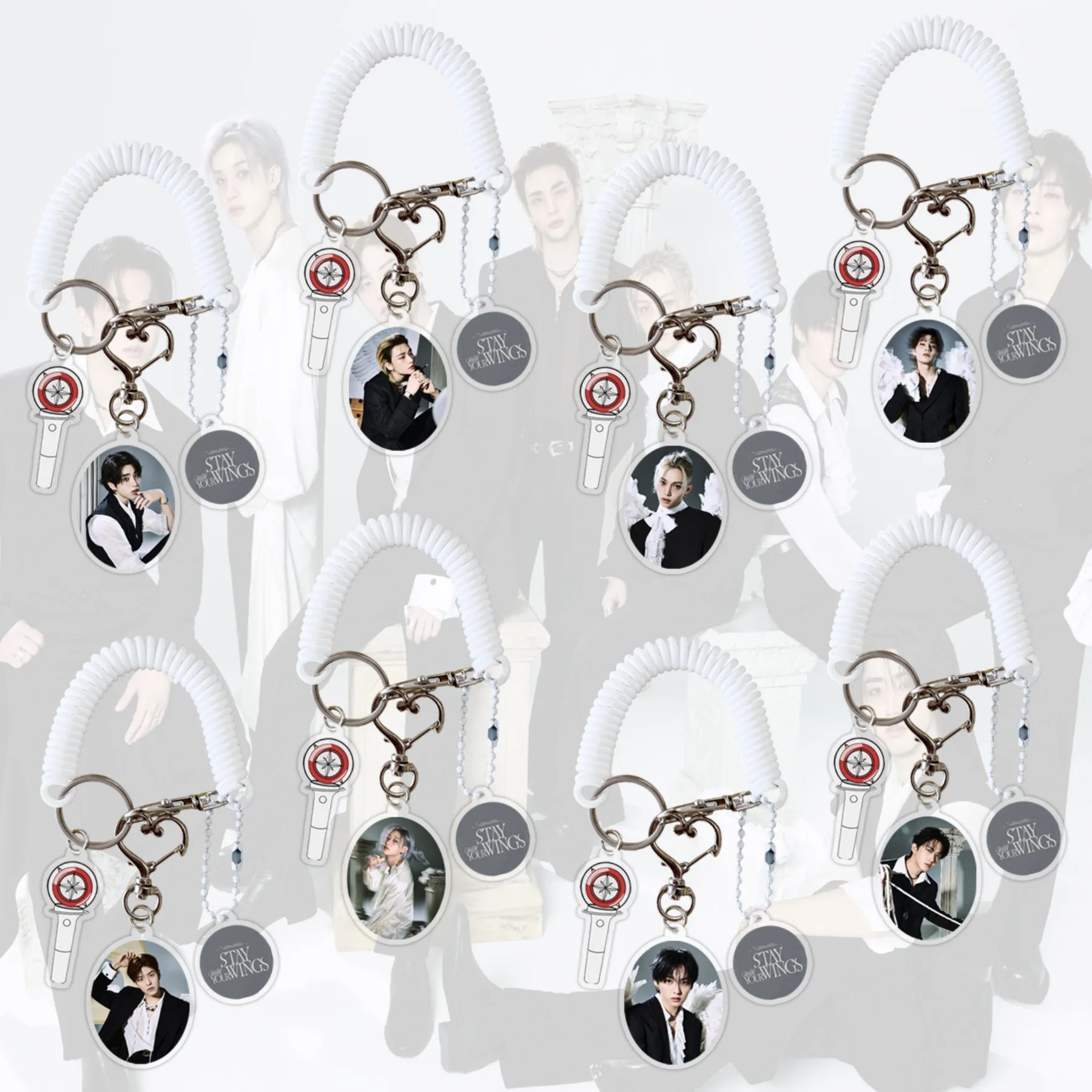 

Новый набор из трех предметов K-POP Stray Kids: акриловый брелок SKZOO, акриловый брелок STRAYKIDS с Феликсом и Хёнджином, подвеска для рюкзака.