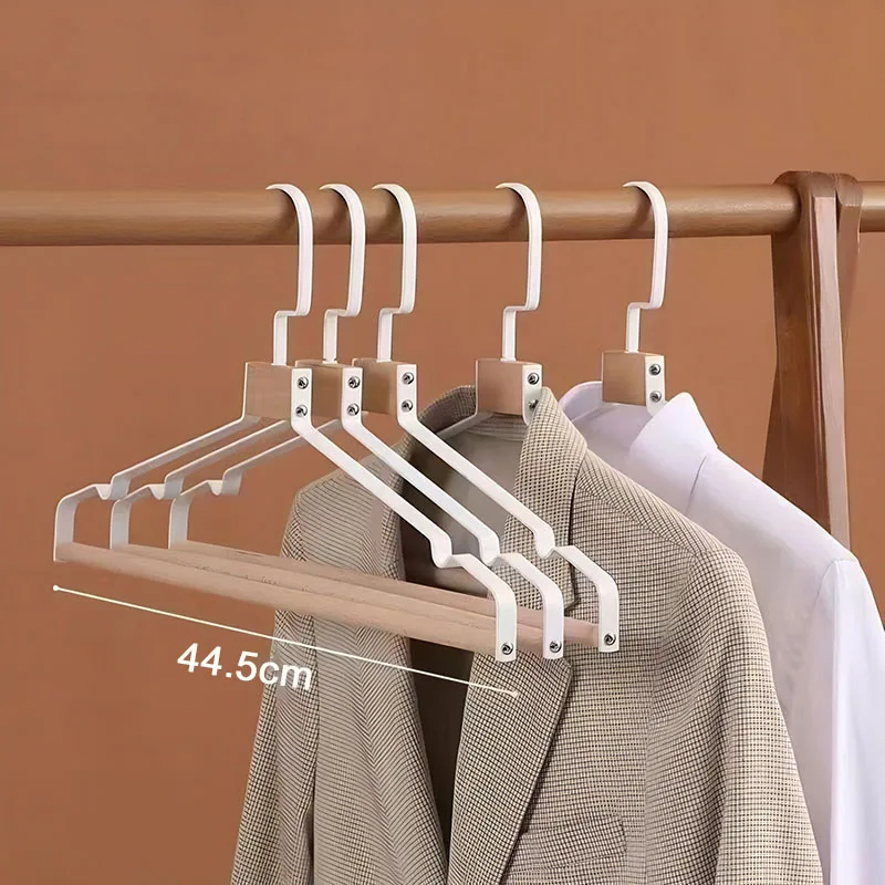 Flat iron metal clothes hangers, trouser hangers, suit hangers, anti-drop, wide-shoulder, non-marking, anti-shoulder angle