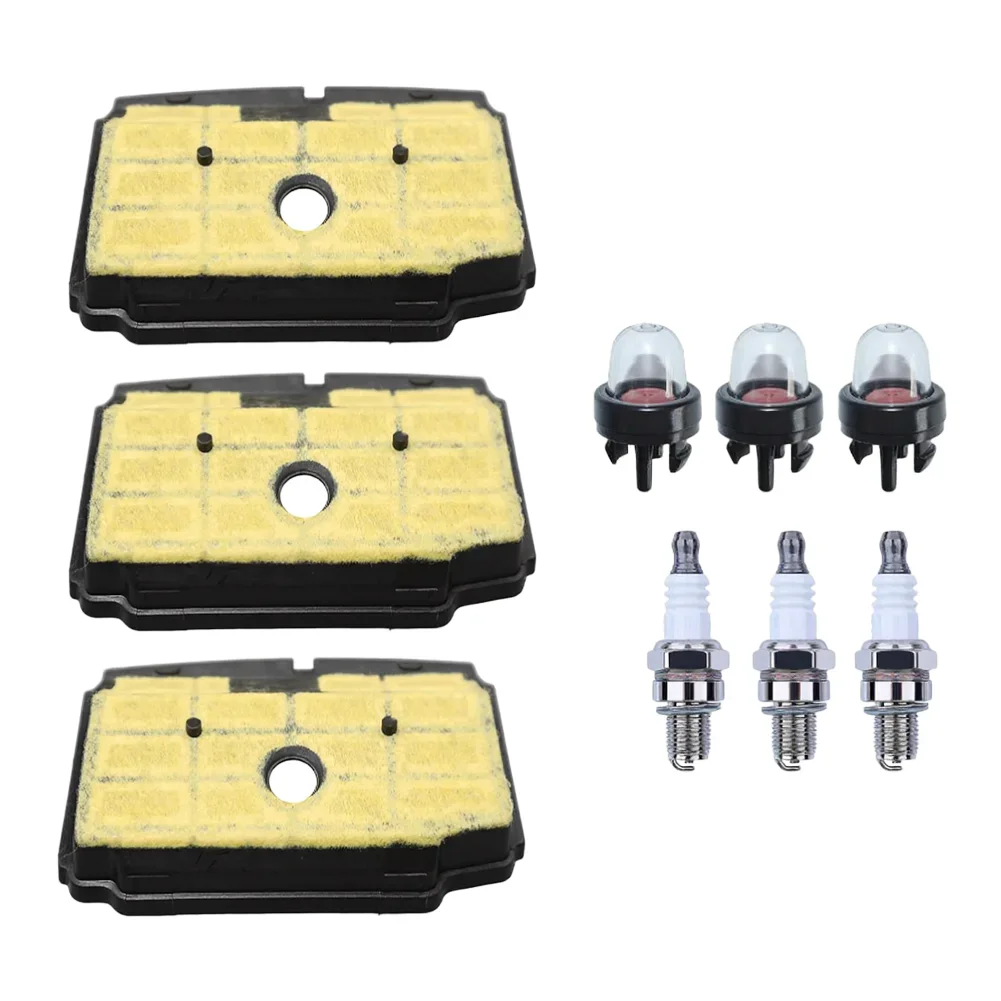 As Shown Chainsaw Air Filter Sparkplug Set Start Ball Included Includes Sparkplug Engine Protection Against Debris