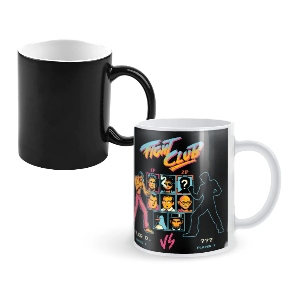 

Fight ClubCoffee Mugs And Mug Creative Color Change Tea Cup Ceramic Milk Cups Novelty Gifts