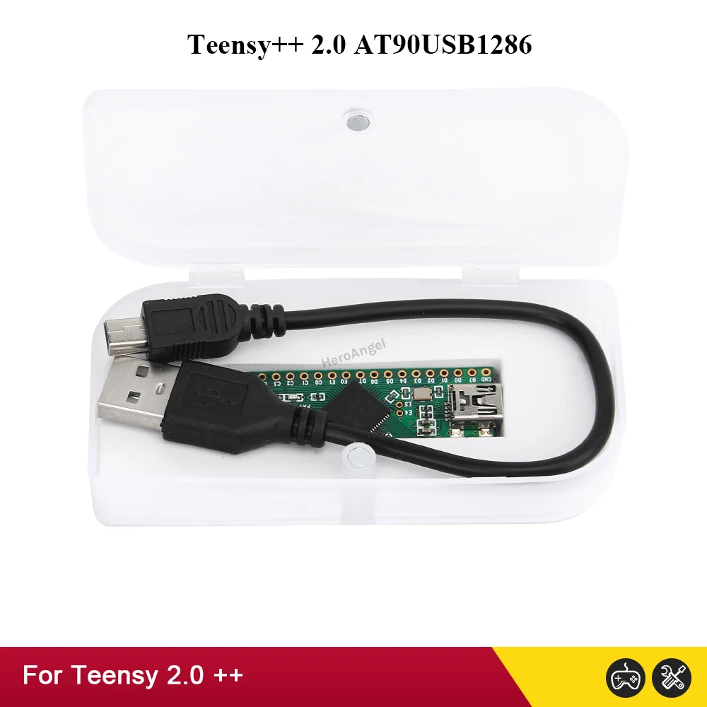 Dropshipping Teensy++ 2.0 USB AVR Development Board AT90USB1286 Expansion Board with Data Cable Suitable for Arduino