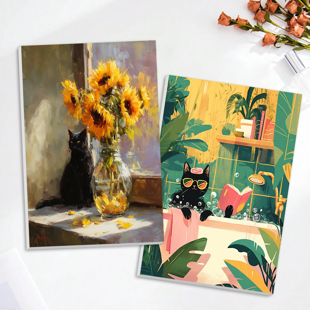 

SDOYUNO Painting By Numbers For Beginner Markers By Numbers oil Acrylic Paints Animals Cat 20X30cm diy Frame Easy Set Home Decor