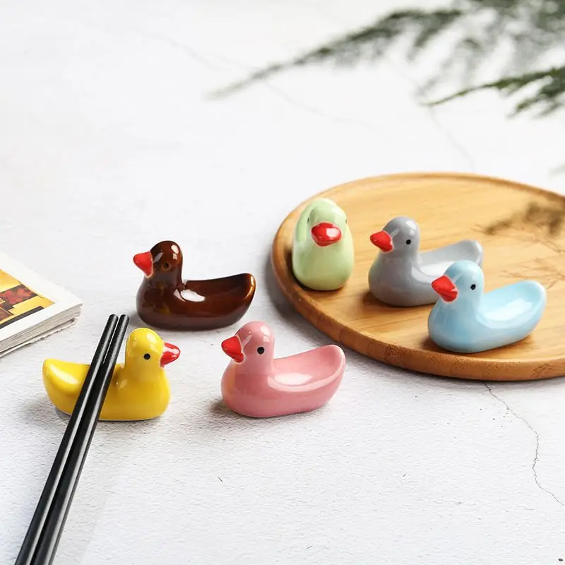 

Ceramic Duck Chopstick Holder, Household Chopstick Pillow