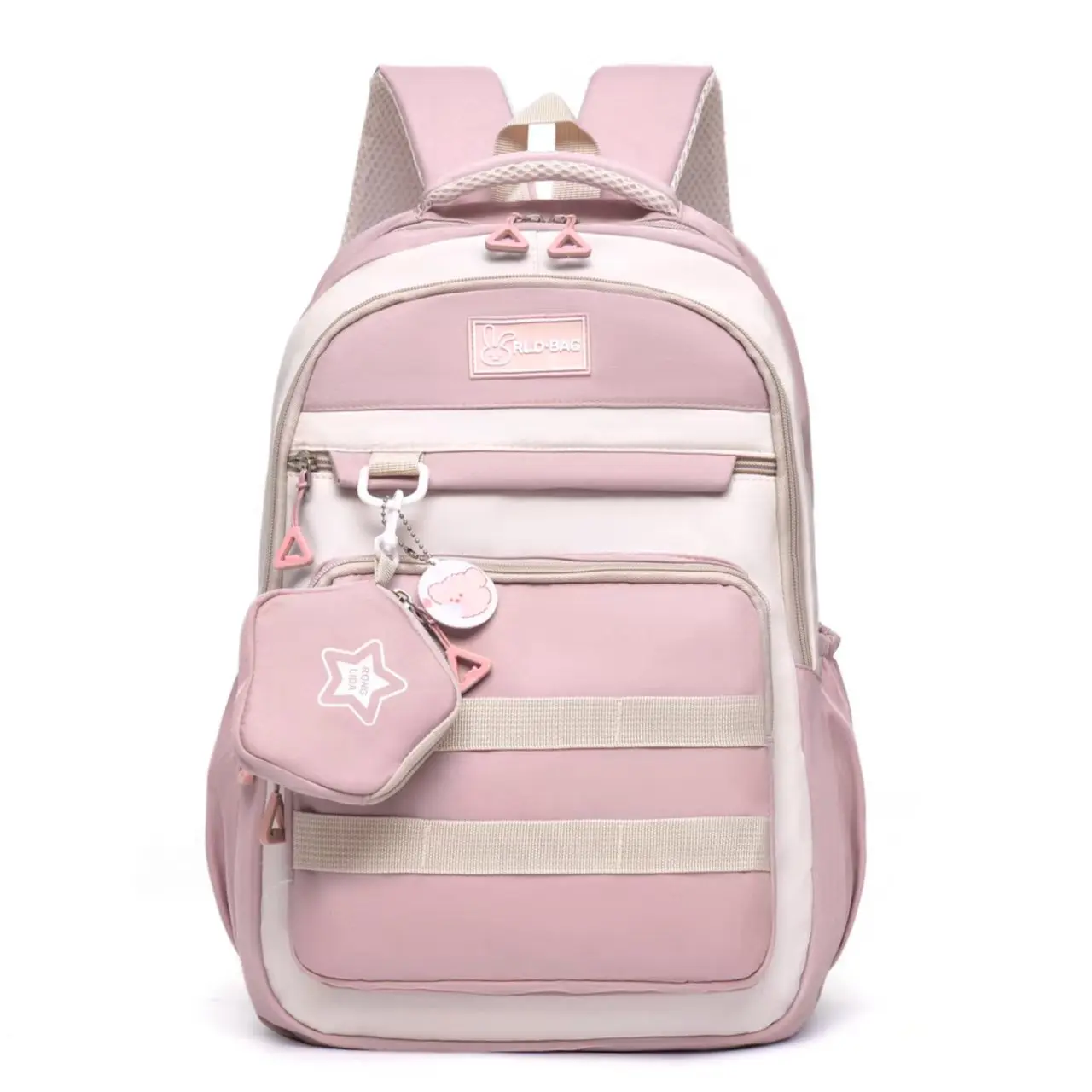 

Школьная сумка для девочек, водонепроницаемые рюкзаки, большая вместительная детская книга, студенческая сумка, школьная сумка с несколькими карманами, розовая школьная сумка, рюкзак