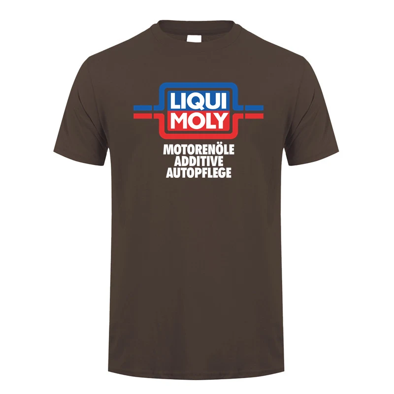 Liqui Moly T Shirt Men Casual T-shirt Short Sleeve Mans Cool Tops Liqui Moly Motorenole Additive Autopflege Tshirt