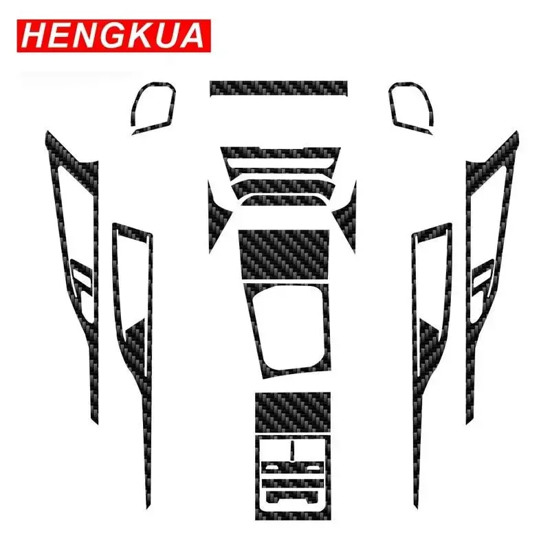 Para BMW G14 G15 G16 Series 8 2019-2023 película de fibra de carbono para interiores de coche 5D PET consola central accesorios de película resistente a arañazos