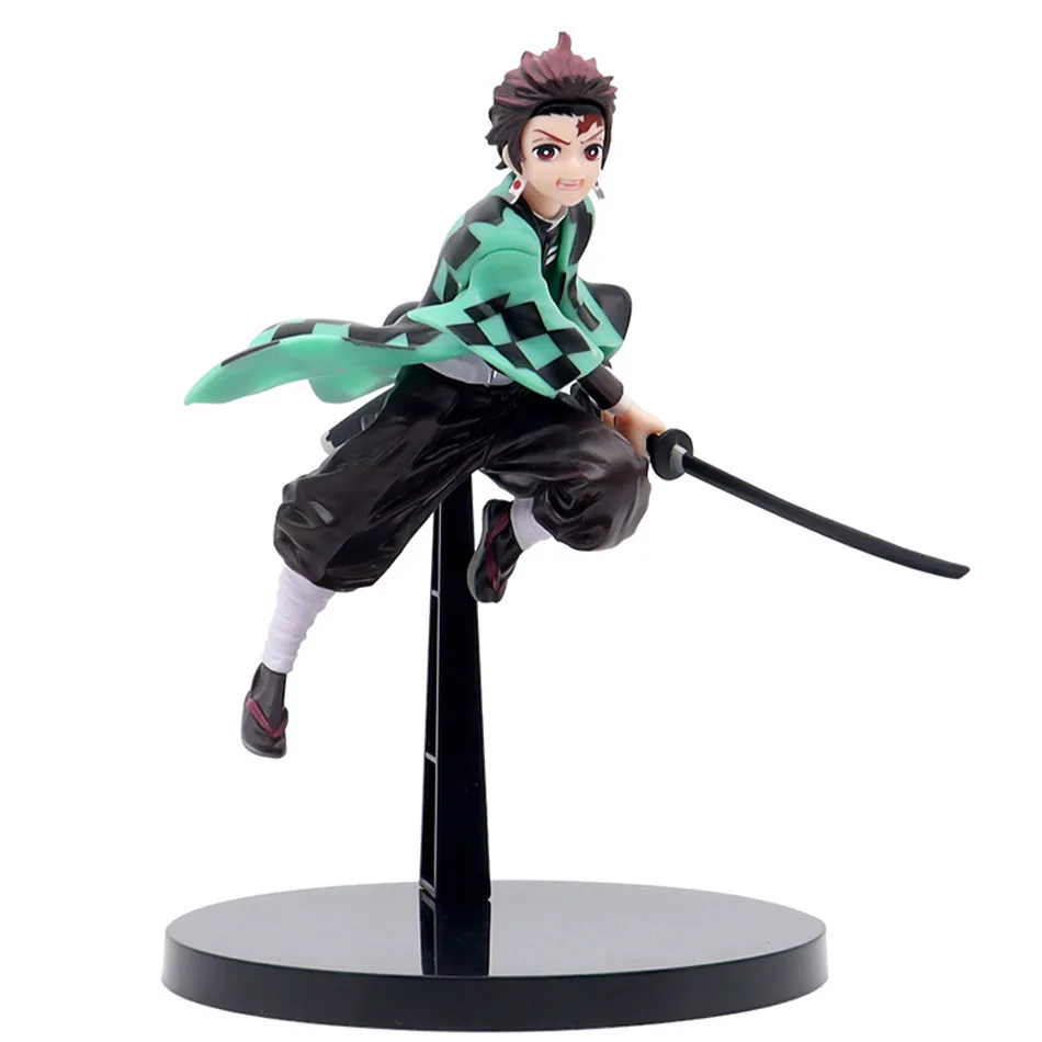 Anime Demon Slayer Kimetsu no Yaiba figure Kamado Tanjirou Action Figure Agatsuma Zenitsu Nezuko Warrior PVC Model Toys