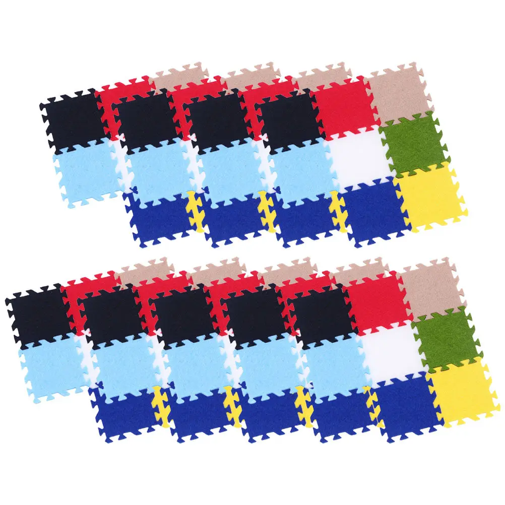 72Pcs Mini House Rug Exquisite Durable Miniature Carpet Decoration Mini Floor Mat Micro Landscape Garden Accessory Photo Prop