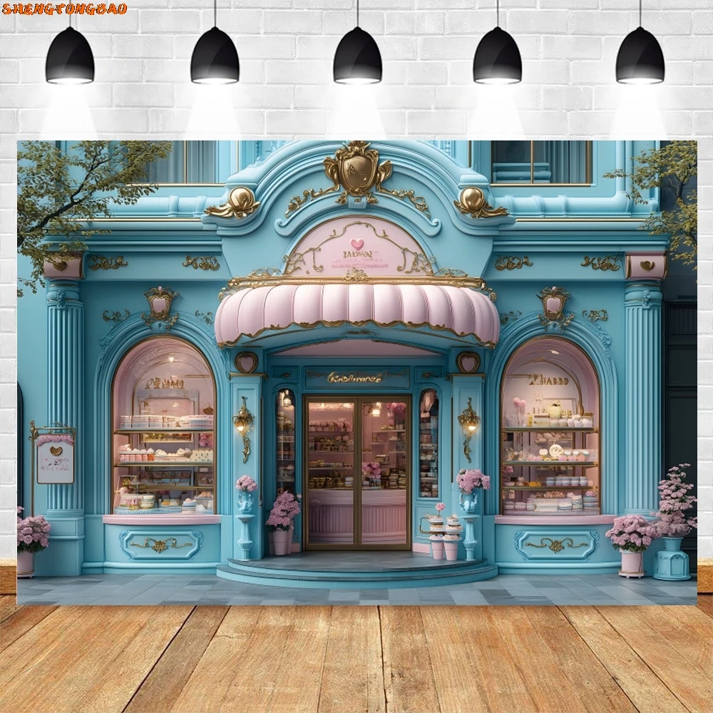 Фон для фотосъемки ко Дню святого Валентина, розовый торт, конфеты, витрина, любовник, декор для дня рождения, детский портретный фон, фотостудия