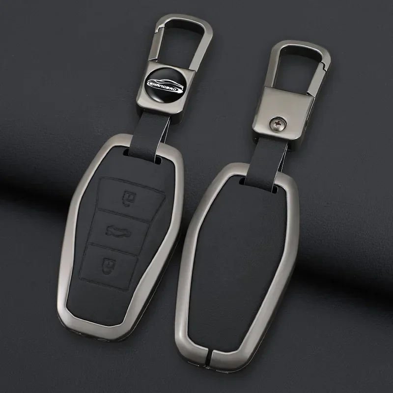 For Volkswagen Sihao X4 X6 X7 X8 A5 E10X E40X E50A QX Accessories Metal Car Key Cover Remote Control Fob Shell Case