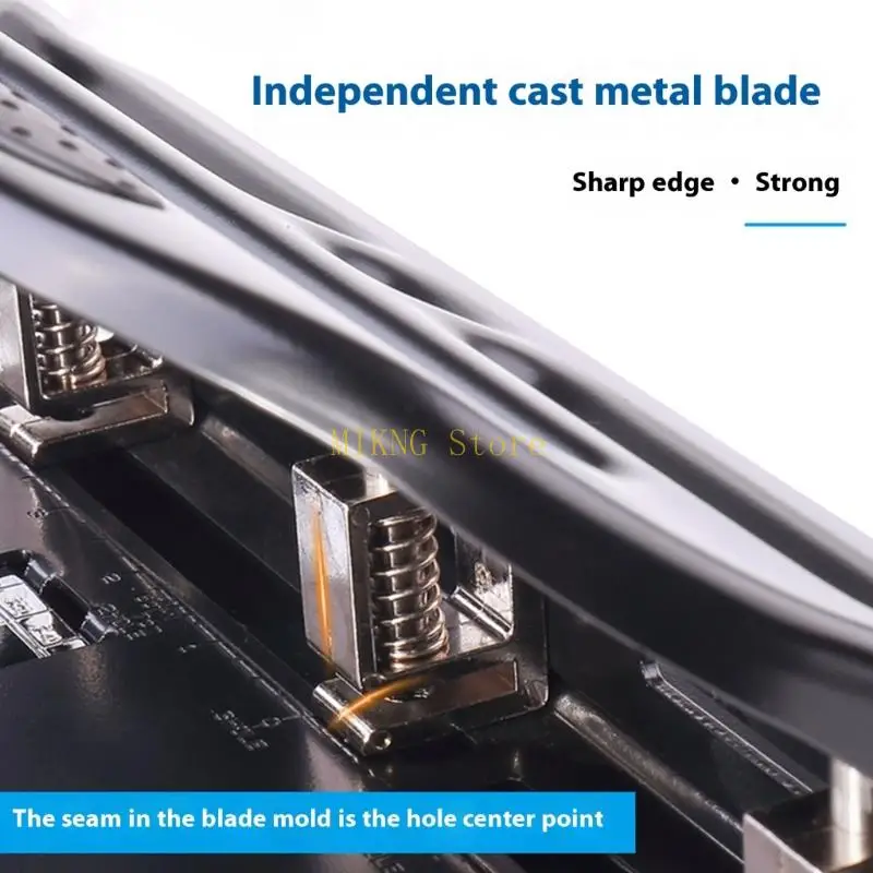 ヘビーデューティー3ホールパンチャー30シート容量調整可能な金属ホールパンチPVCラミネートシートカードストックベストセール