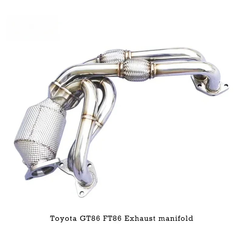 Tubo di scarico collettore con catalizzatore neutro, flusso elevato, sezione testa, Toyota GT86 FT86 2.0 2012-2019, qualità