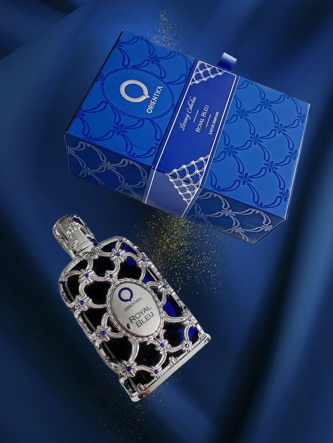 Orientica Royal Bleu Eau De Parfum للرجال 2.7 أونصة / 80 مل - كولونيا خشبية حارة طازجة تدوم طويلاً، بخاخ عطر هدية فاخرة #4