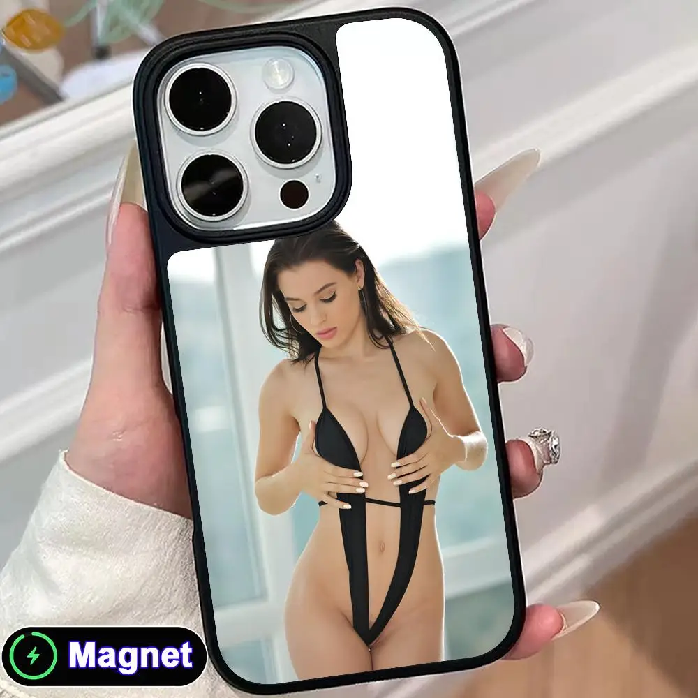 

Lana Rhodes Phone Case for iPhone 17 16 15 14 13 12 11 Air Pro Max Plus Matte Surface Magnet Cover