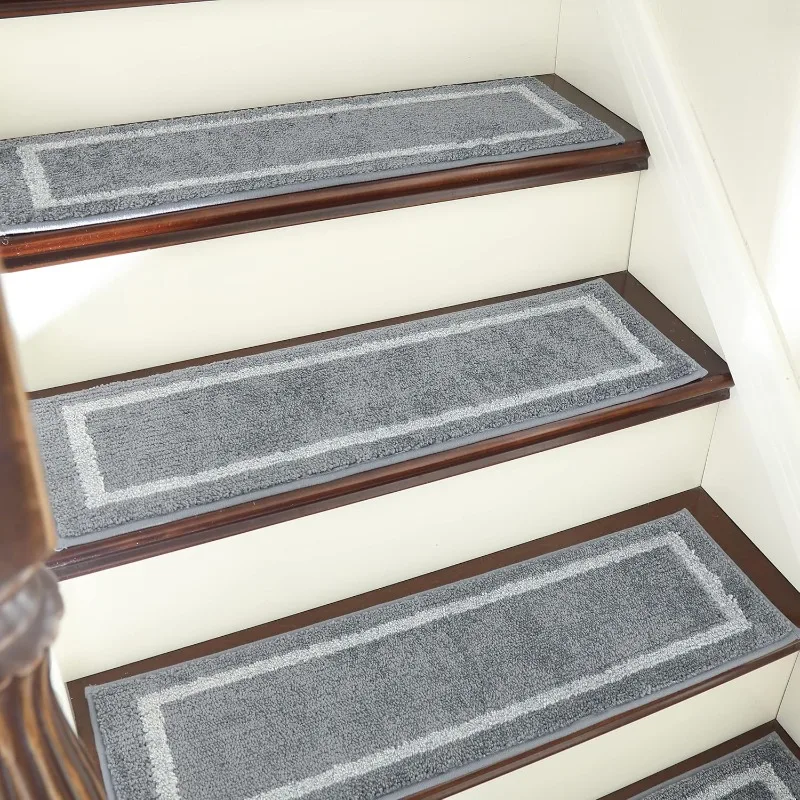 Soft Stair Treads Non-Slip Carpet Mat 28inX9in Indoor Stair Runners for Wooden Steps,Stair Rugs for Kids and Dogs