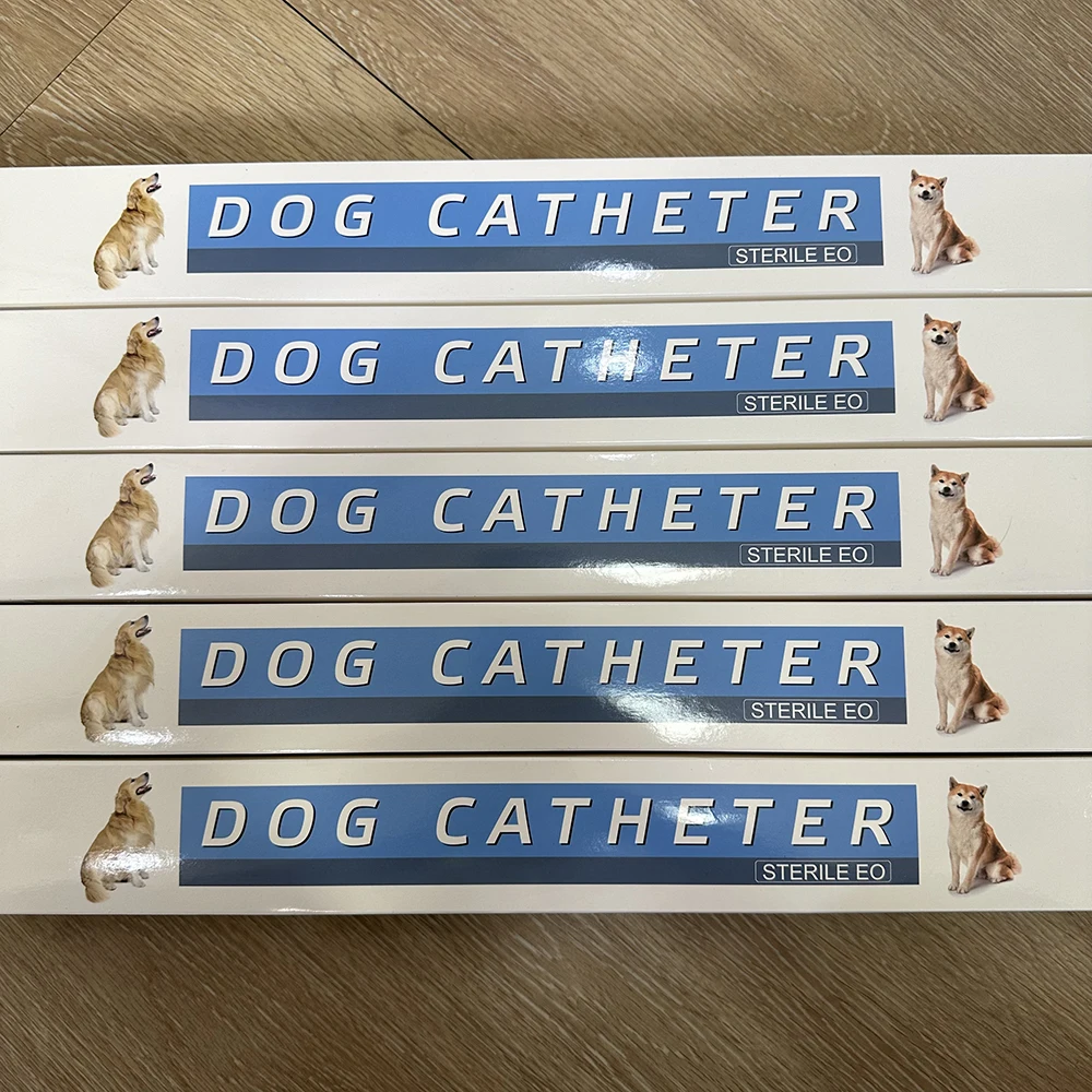 20Pcs Disposable Dog Catheters Sterile Veterinary Urinary Catheter Sterile Urethral Stone Catheter PVC Single Cavity