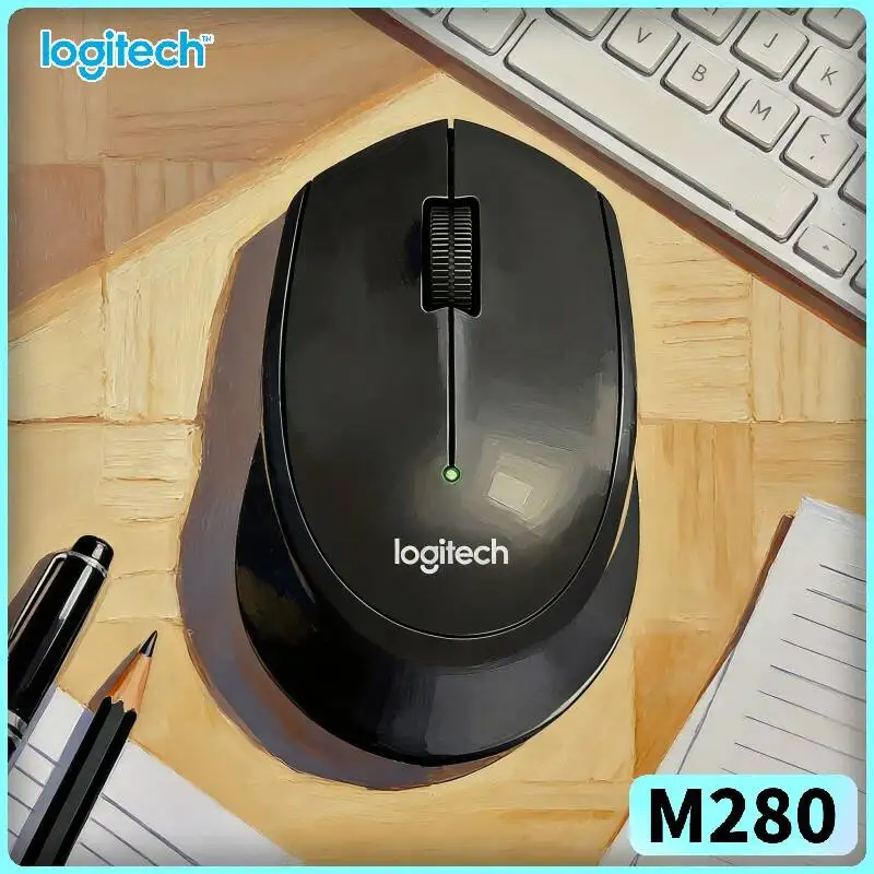 Logitech M280 Wireless Optical Mouse Anti-Dust Inner Sensor 2.4GHz 1000 DPI Precise Cursor Glide for Mac Laptop Windows