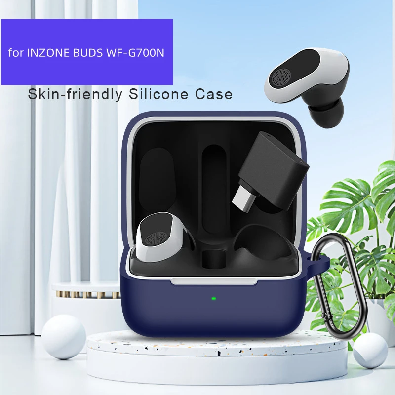 جراب سيليكون لسوني INZONE Buds ، مقاوم للتسرب ، مقاوم للأتربة