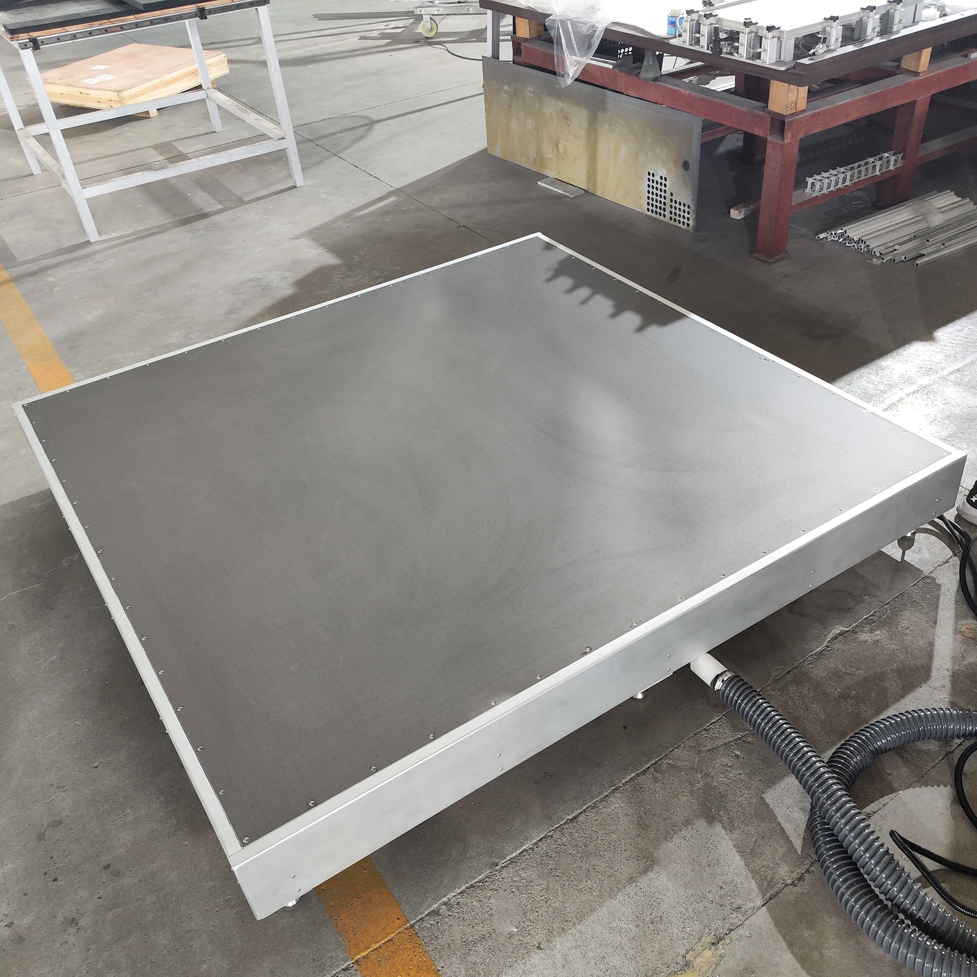 3D Printing Machines Heating Vacuum Platform Aluminum Honeycomb Core Chuck Vacuum Table For Workholding