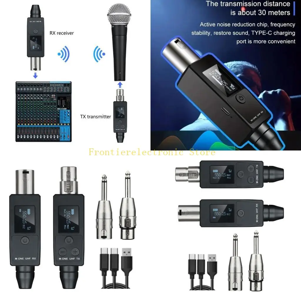 

G8DB Качество 48 В Беспроводная микрофонная система Адаптер передатчика и приемника для профессионального результата Четкий