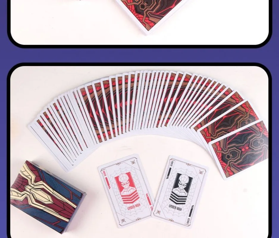 Marvel Spiderman Iron Man Captain America Black Panther Darken Thor new high-looking and cool playing cards for men and women