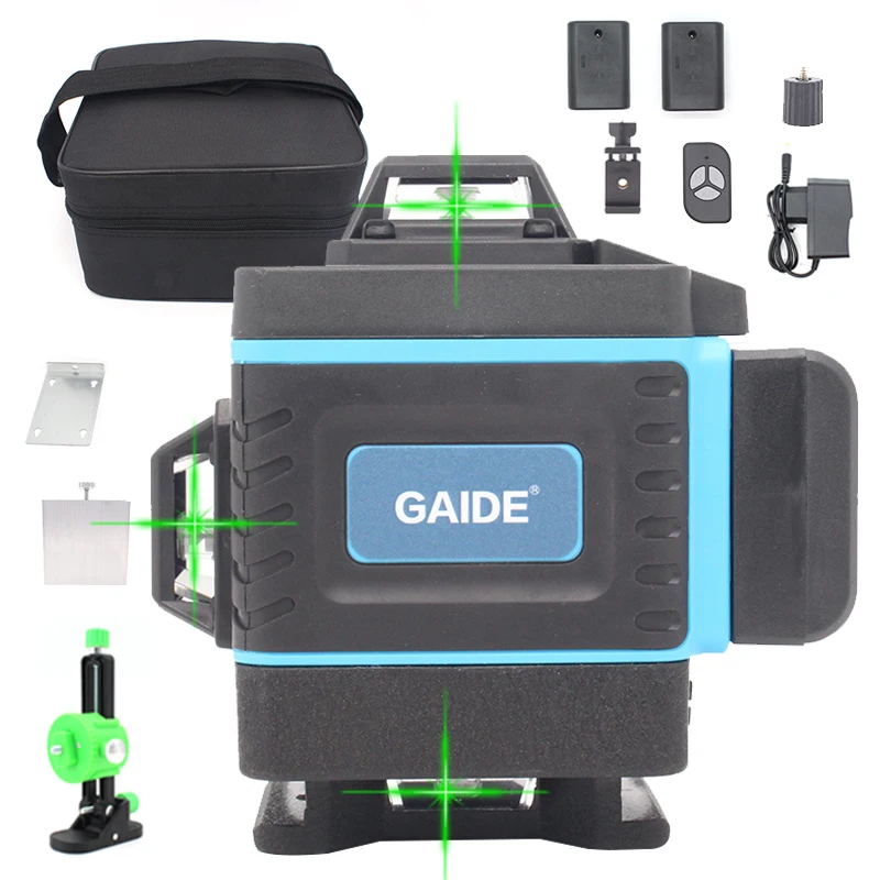 GAIDE Hot selling Multifunctional lazer level green 360 leveling machine