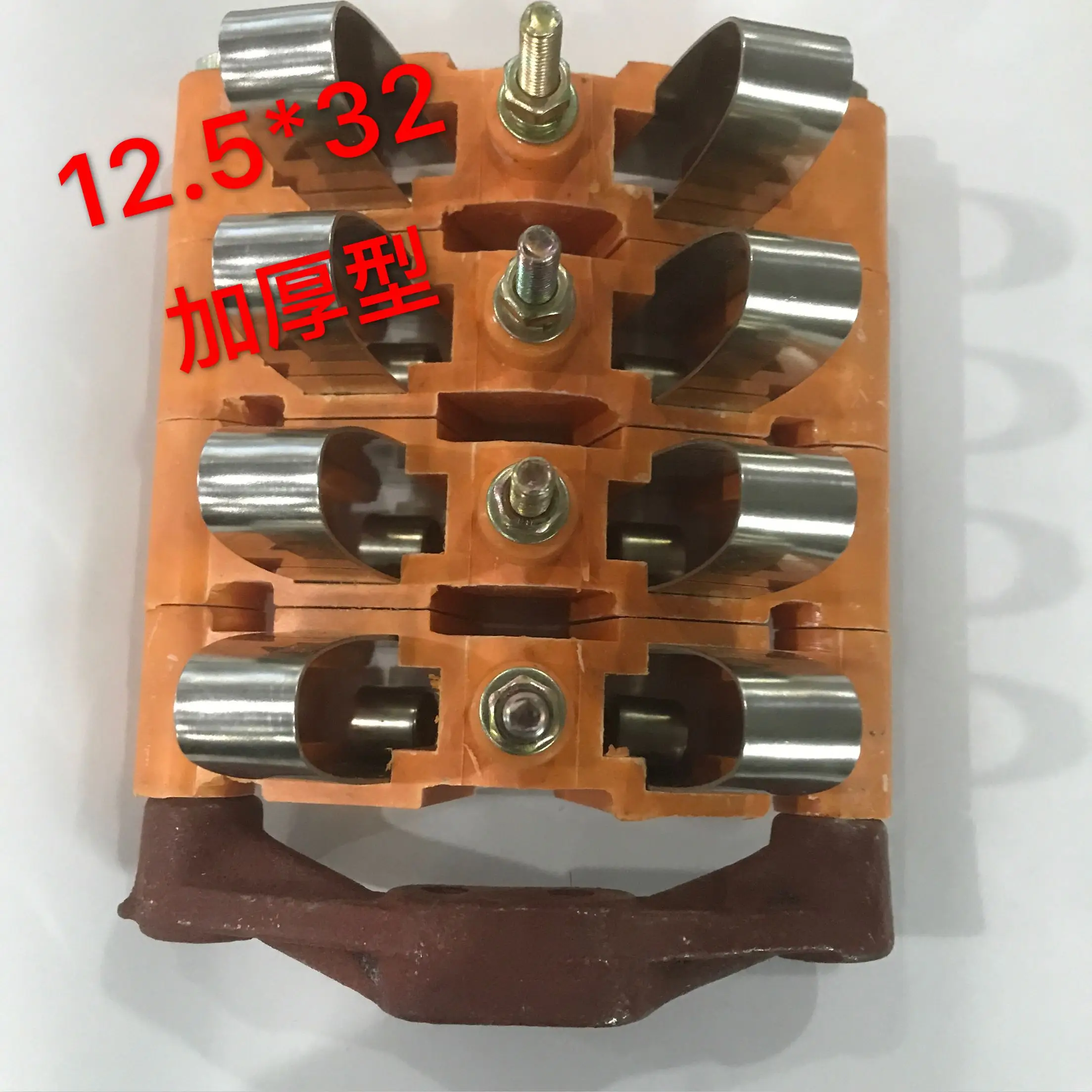 Bakelite Carbon Brush Holder FRP Carbon Brush Holder 12.5*32 2 Road 3 Road 4 Road 5 Road Installation Pul-out Piece Spring