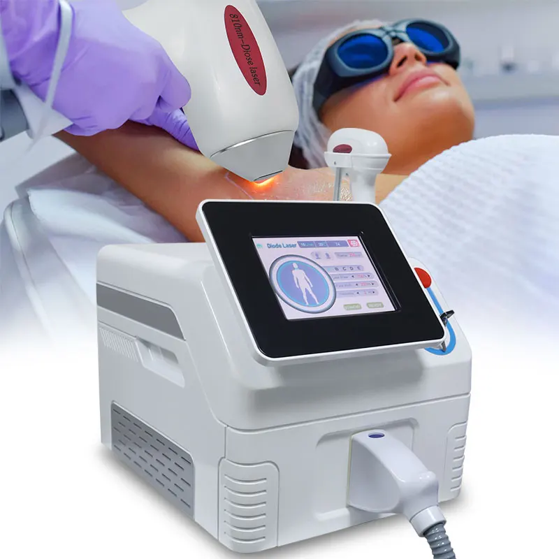 Professional 3 Bands Diode Laser Hair Removal Machine 755/808/1064nm Permanent Portable Skin Rejuvenation Freezing Painless